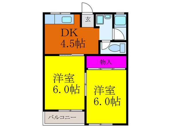 サンクレール摂津の物件間取画像